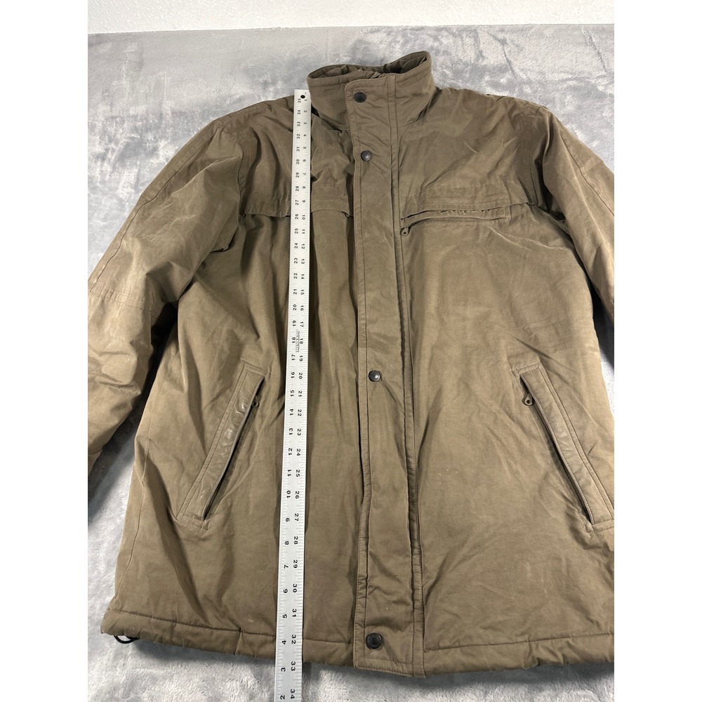 Cabelas Outfitter Series Mens Large Brown Sherpa Lined Field Jacket Work Coat - Picture 7 of 9